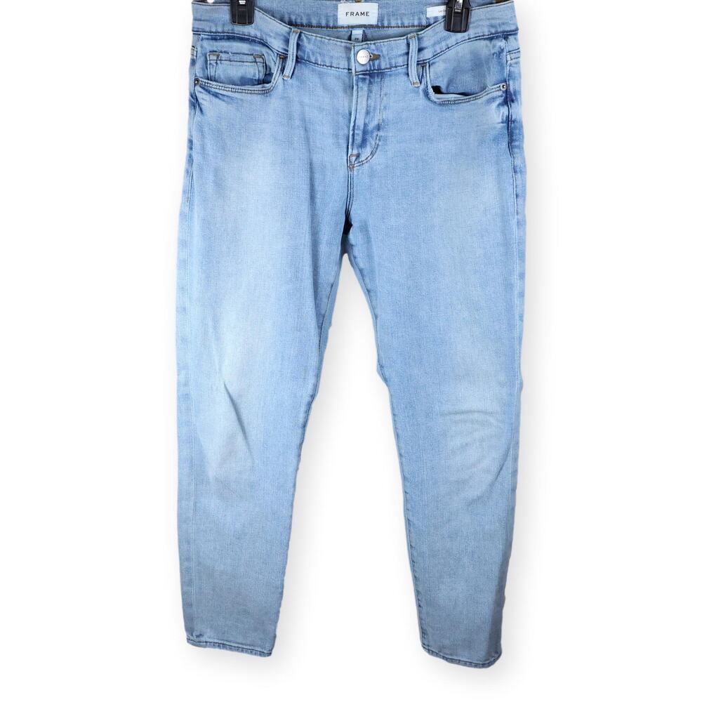 Frame Le Garcon Boyfriend Light Wash Bue Womens Jeans 29